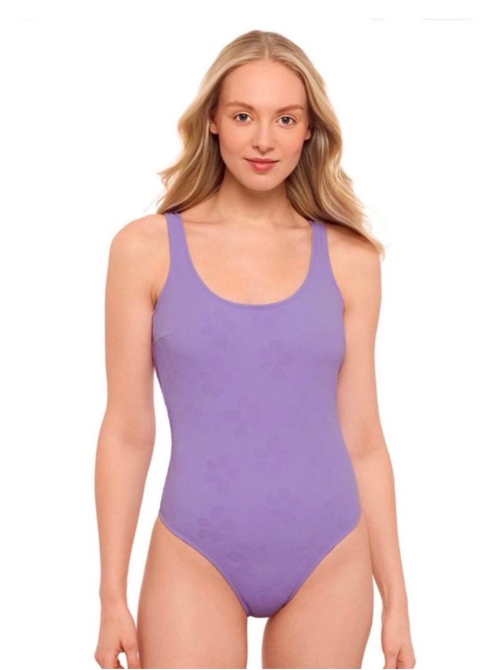 Salt + Cove Women's Classic Tank One-Piece Swimsuit — Lavender